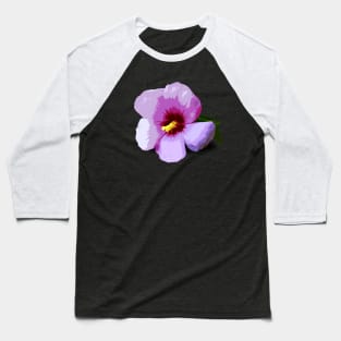 Big Pink Flower Baseball T-Shirt